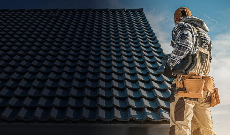 Nexus roofer working on tile roof