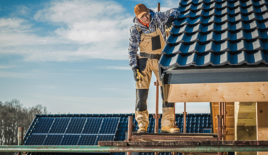 Professional roofing and solar installation