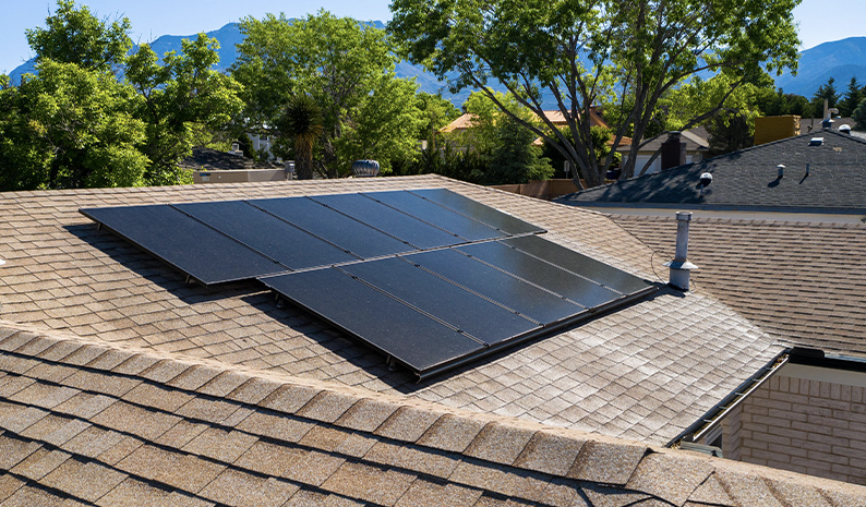 Nexus Solar Installation on Composite Shingle Roof